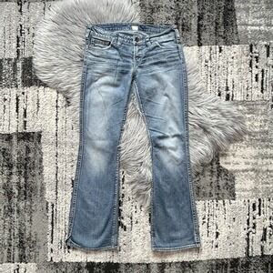 Silver‎ Jeans Women's Twisted Bootcut 28 X 31 Stretch Light Wash